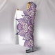 HandCrafted Lotus Mandala Hooded Blanket