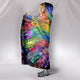 Peacock Nexsus Cozy Warm Hooded Sherpa And Microfiber Blanket With Hood