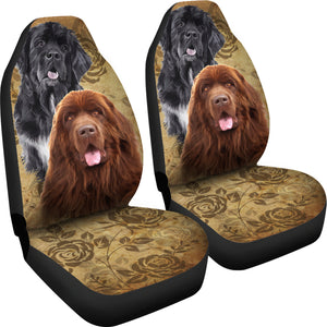 Newfoundland Dog Car Seat Covers (Set of 2)