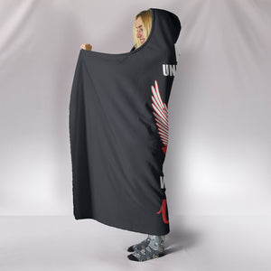 Wolf Lover - Cozy Warm Hooded Sherpa And Microfiber Blanket With Hood