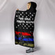 Firefighter - No One Fights Alone - Hooded Blanket