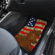 Horse USA Flag - Front and Back Car Mats Gift (Set Of 2 Or 4)