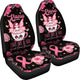 Breast Cancer Awareness Fighting Girl - Car Seat Covers - Set of 2