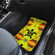 Turtle Yellow Orange Front And Back Car Mats (Set Of 4)