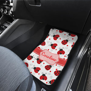 Personalized Ladybug Car Mats (Set Of 4) - Caroline