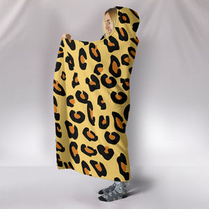 Chic Leopard Printed Hooded Blankets