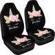 Unicorn Black Universal Car Seat Covers Christmas Birthday Gift - Seat of 2