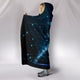 Ice Hockey Player Cozy Warm Hooded Sherpa And Microfiber Blanket With Hood