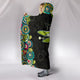 Dragonfly Cozy Warm Hooded Sherpa And Microfiber Blanket With Hood