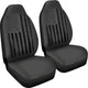 USA (United States) Black Flag Car Seat Covers (Set of 2)