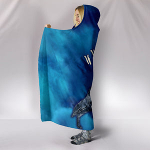 If It Feels Good Do It Hooded Blanket Wolf Howling At The Moon