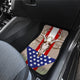 Deer Skull USA Flag - Universal Front and Back Car Mats Gift (Set Of 4)