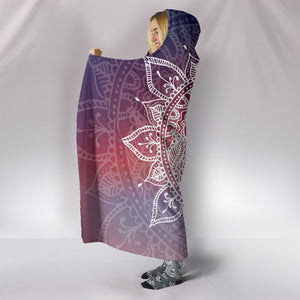 Moon Mandala Hooded Blanket