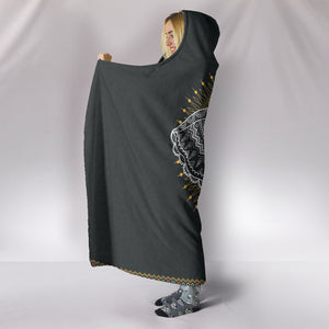Elephant Abstract Hooded Blanket