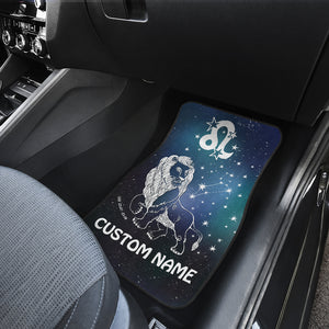 Leo Horoscope Zodiac Star Sign Front And Back Car Mats (Set of 4) Old