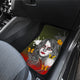 Sugar Skull Orange Butterfly - Universal Front Car Mats Gift (Set of 2 or 4)