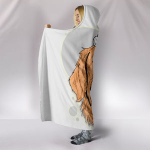 Golden Christmas Hooded Sherpa Blanket for Golden Retriever Dog Lovers