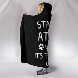 Stay Warm At Home With Dogs Hooded Blanket