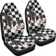 Border Collie Checkers Car Seat Covers