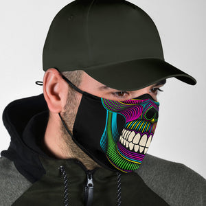 Neon Sugar Skull Face Mask with Filters