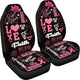 Breast Cancer Awareness Pink Girl - Car Seat Covers - Set of 2