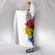 Bulldog Dog - Colorful Cozy Warm Hooded Sherpa And Microfiber Blanket With Hood