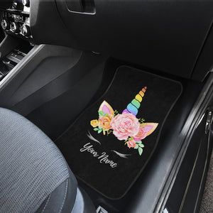 Personalized Unicorn Front Car Mats (Set Of 2)