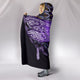 Purple Dragonfly Mandala Hooded Blanket
