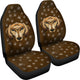 Dachshund Dog Face Brown Car Seat Covers