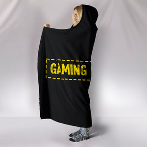 Gaming Not A Crime Hooded Blanket