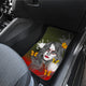 Sugar Skull Orange Butterfly - Universal Front Car Mats Gift (Set of 2)