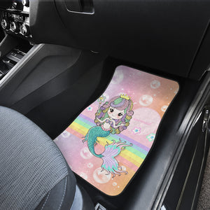 Mermaid Car Mats (Set Of 4) With Custom Name