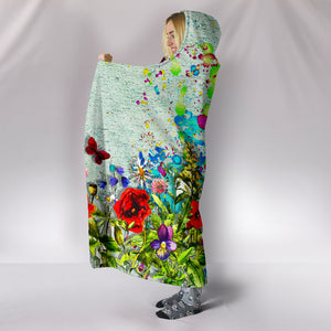 Colorful Flower Hooded Blanket
