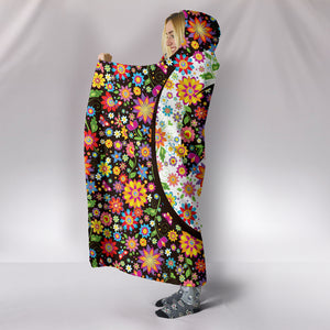 Peace Hippie Mandala Hooded Blanket