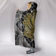 Spiritual Golden Lotus Hooded Blanket