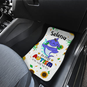 Autism Awareness Blue Shark - Universal Front and Back Car Mats Gift (Set Of 2)