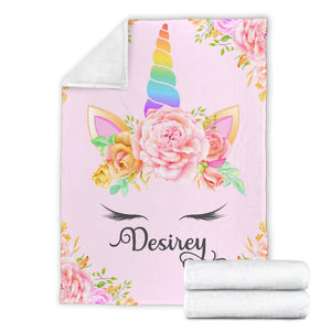 Personalized Premium Unicorn Blanket - Desirey