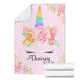 Personalized Premium Unicorn Blanket - Desirey