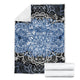 Blue Lotus Fractal Blanket for Kids and Adults