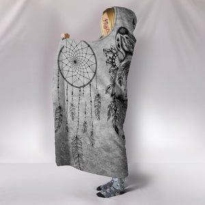 Boho Wolf Hooded Blanket