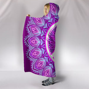 Purple Peace Hooded Blanket