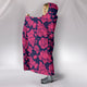 Pink Lotus Flower Hooded Blanket