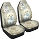 Maltese Dog Car Seat Covers (Set of 2)