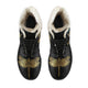 Dragonfly Circle Faux Fur Leather Boots - Freedom Look