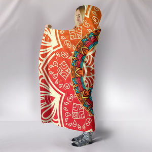 Peace Mandala Hooded Blanket