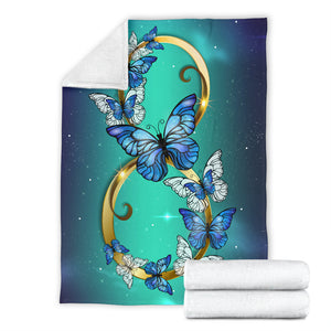 Infinity Butterflies Premium Blanket For Youth And Adults