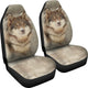 Wolf in Snow Dog Car Seat Covers