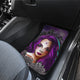 Sugar Skull Flowers Purple - Universal Front Car Mats Gift (Set of 2 or 4)