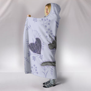 Great Dane Cozy Warm Hooded Sherpa And Microfiber Blanket With Hood