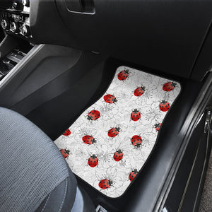 Ladybug Front And Back Car Mats, Ladybird Car Floor Mats Set  (Set Of 2)